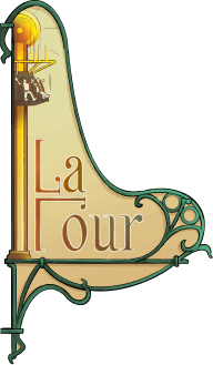 La Tour attraction logo showcasing a minimal tower icon.